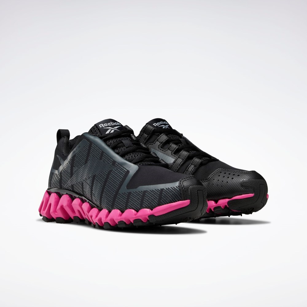 Reebok ZigWild Trailové 6 Shoes Černé Šedé Růžové | VIZQL4102