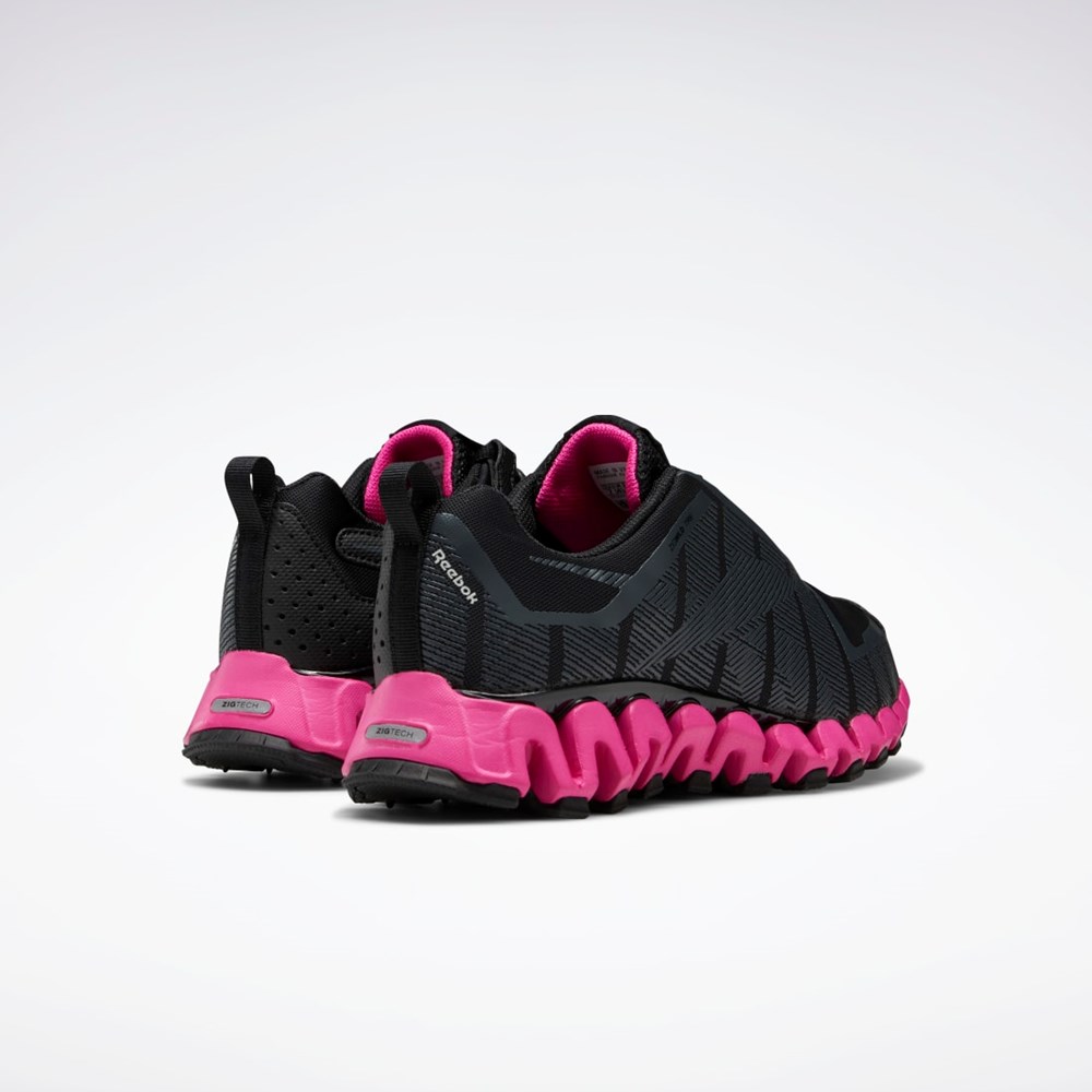 Reebok ZigWild Trailové 6 Shoes Černé Šedé Růžové | VIZQL4102