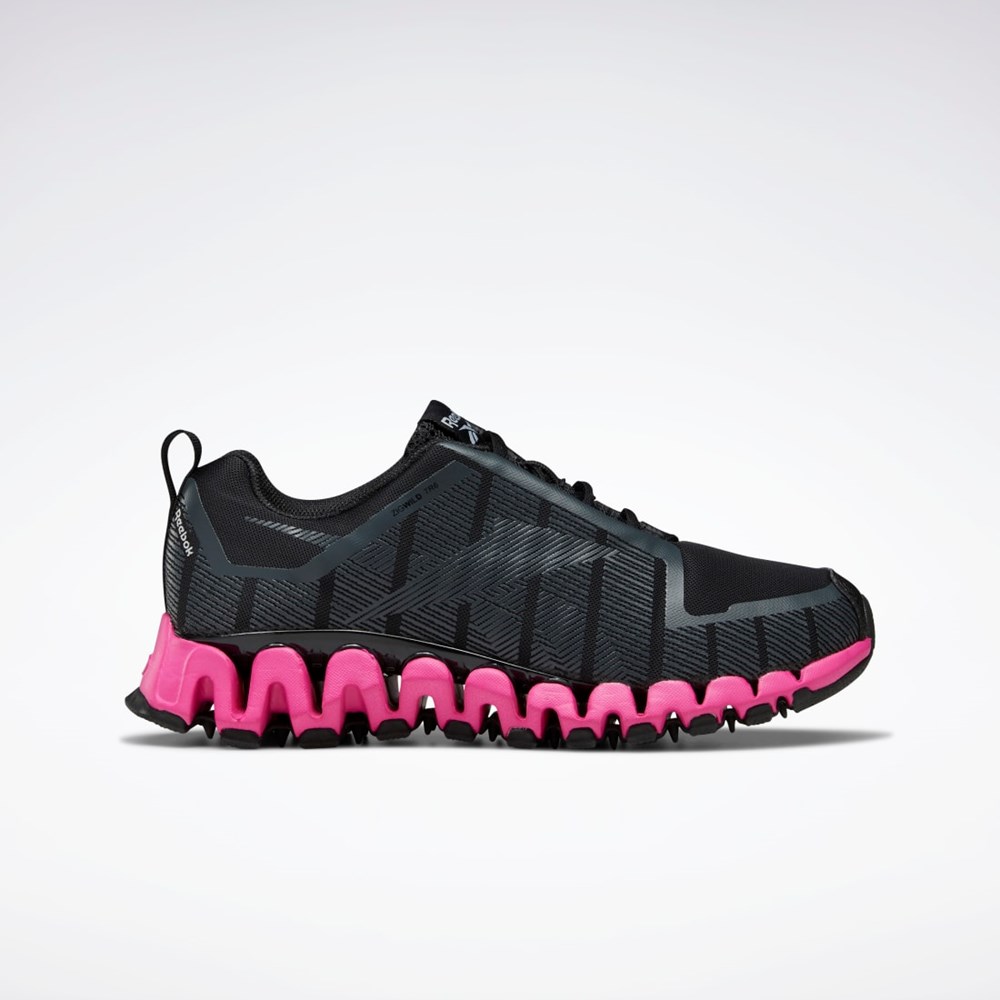 Reebok ZigWild Trailové 6 Shoes Černé Šedé Růžové | VIZQL4102