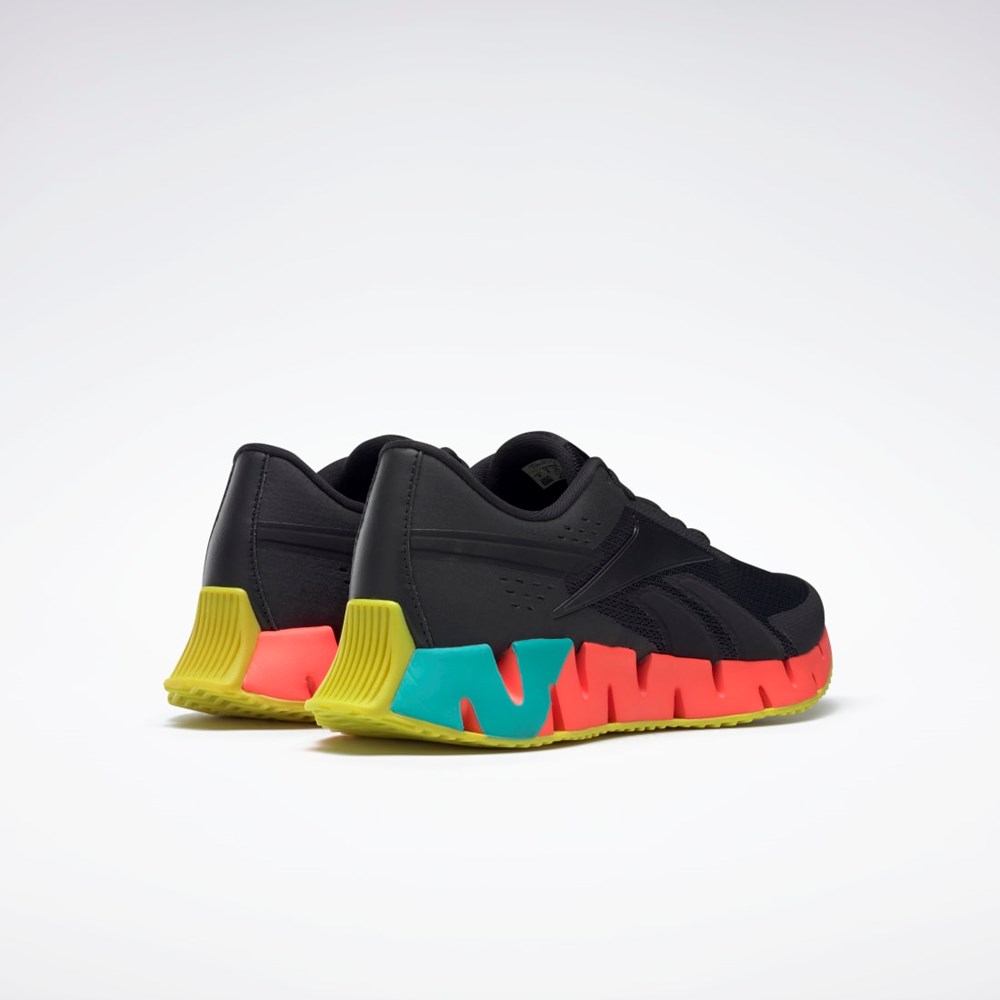 Reebok Zig Dynamica 2 Shoes Černé Oranžové Žluté | RMFOJ3016