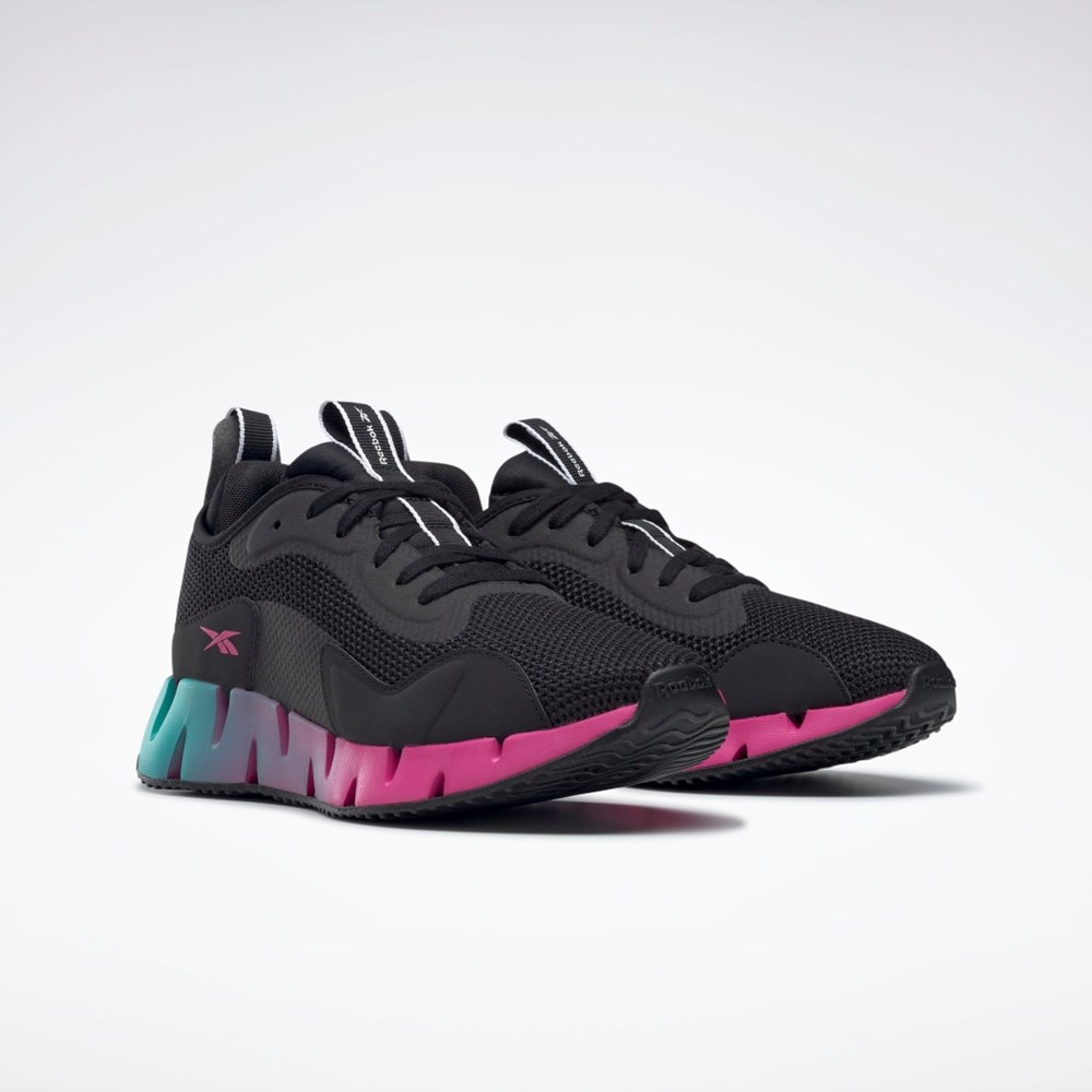 Reebok Zig Dynamica Shoes Černé Růžové Černé | VANMD2147