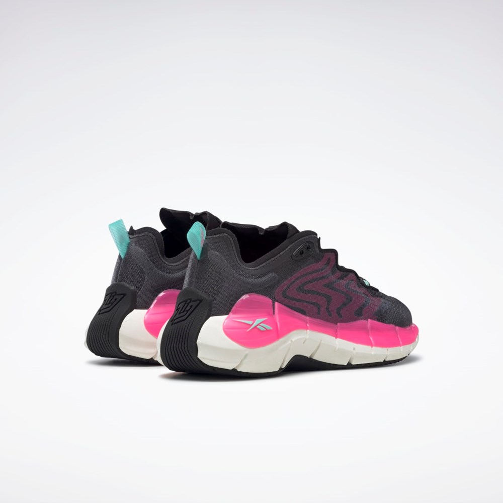 Reebok Zig Kinetica II Shoes Černé Růžové Mátově Zelená | FHDQO8019