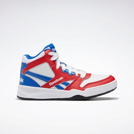 Reebok BB 4500 Court Shoes - Preschool Bílé Červené Blankyt | TEOXQ4358