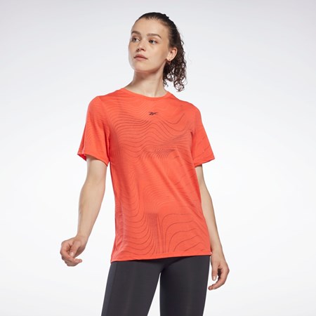 Reebok Burnout T-Shirt Červené | NZBIQ3978