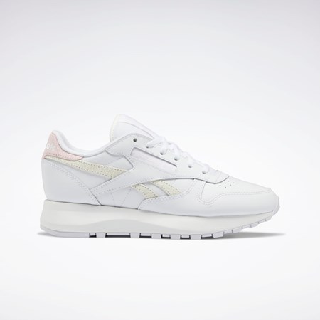 Reebok Classic Leather SP Shoes Bílé Bílé Růžové | UFEQP8439
