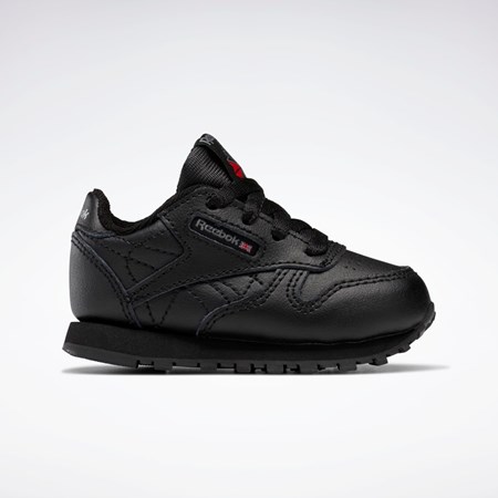 Reebok Classic Leather Shoes - Toddler Černé | WMPCA7506