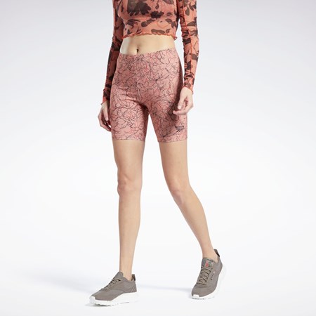 Reebok Classics Contour Floral Print Legging Shorts Koralove | VUQRK1807