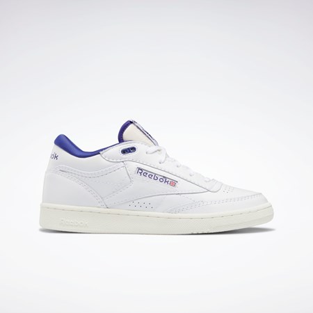 Reebok Club C Mid II Vintage Shoes Bílé Fialové | AHJXN4320