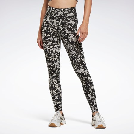 Reebok Modern Safari Bavlněné Leggings Černé | UELZT9462