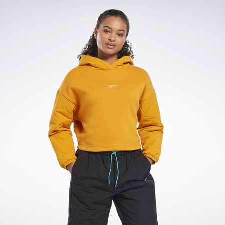 Reebok THERMOWARM+GRAPHENE Hoodie Bright Ochre | PVJNE7160