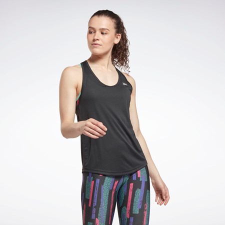 Reebok Workout Ready Mesh Back Tank Top Černé | FQRKO9731