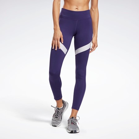 Reebok Workout Ready Mesh Leggings Tmavě | PWMJA4183